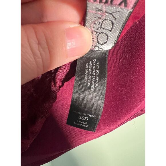 Body by Victoria Ipex Size 36D Burgundy Lined No Wire Bra Victoria's Secret - Picture 6 of 6